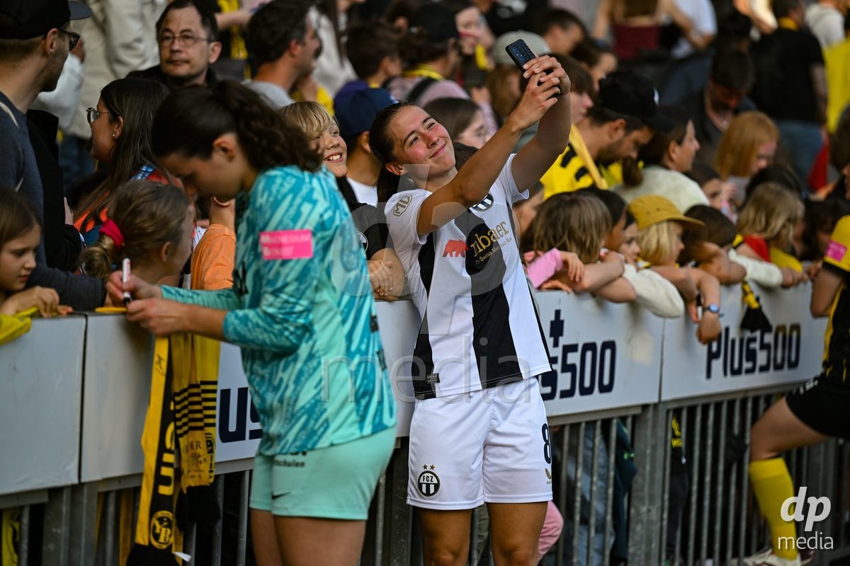Amelie Schuster (8 Zurich) after loosing the the Axa Womens Super League Football semifinal between BSC Young Boys Frauen and FC Zürich Frauen at Wankdorf Stadium in Bern, Switzerland.