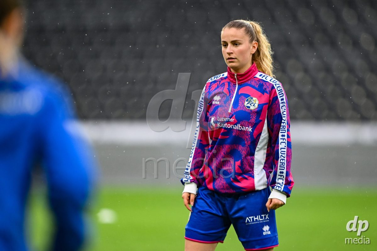 17.04.2025, Bern, Stadion Wankdorf, Women's Super League Quarterfinal 2: BSC YB Frauen - FC Luzern,  #5 Caterina Tramezzani (FC Luzern)