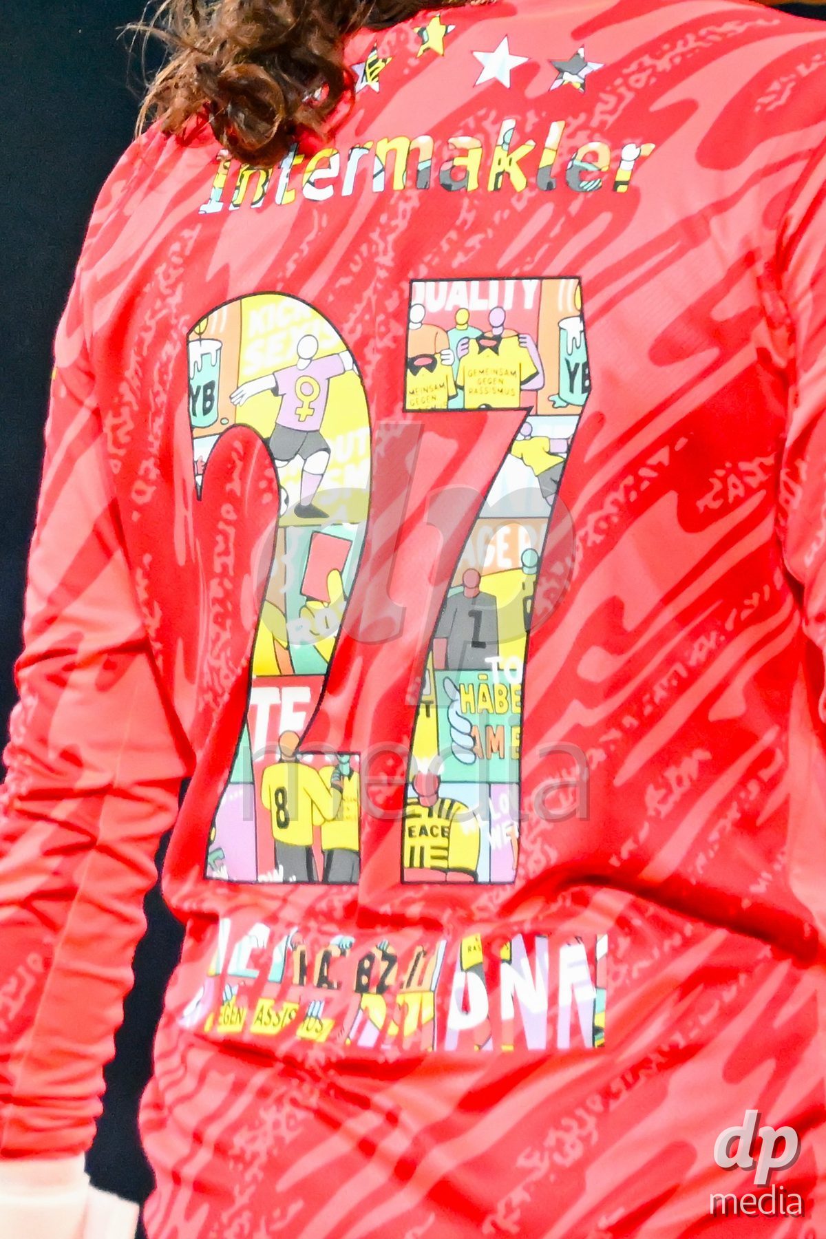 17.04.2025, Bern, Stadion Wankdorf, Women's Super League Quarterfinal 2: BSC YB Frauen - FC Luzern, special Jersey from #27 Tamara Biedermann (Young Boys)
