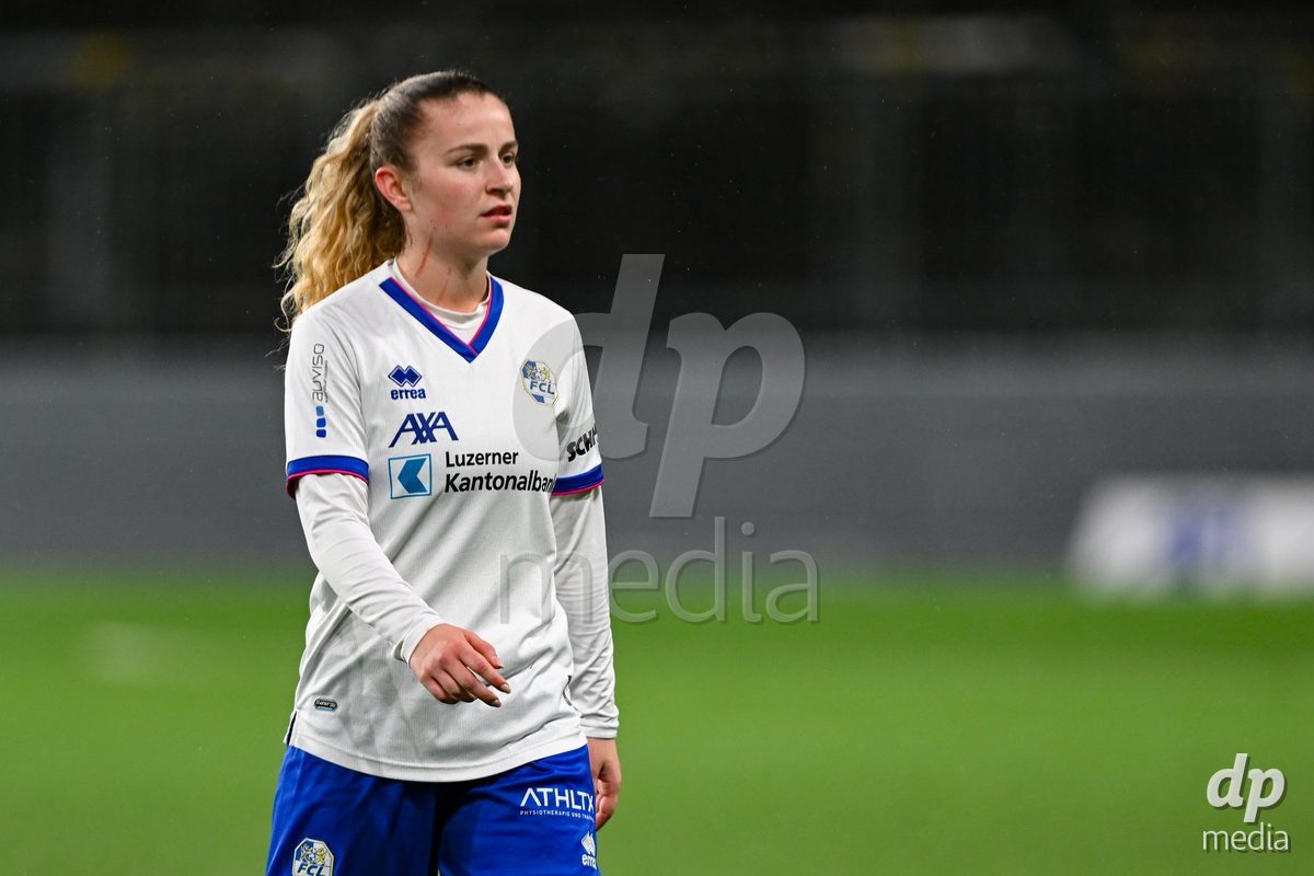 17.04.2025, Bern, Stadion Wankdorf, Women's Super League Quarterfinal 2: BSC YB Frauen - FC Luzern,  #5 Caterina Tramezzani (FC Luzern) after losing the game