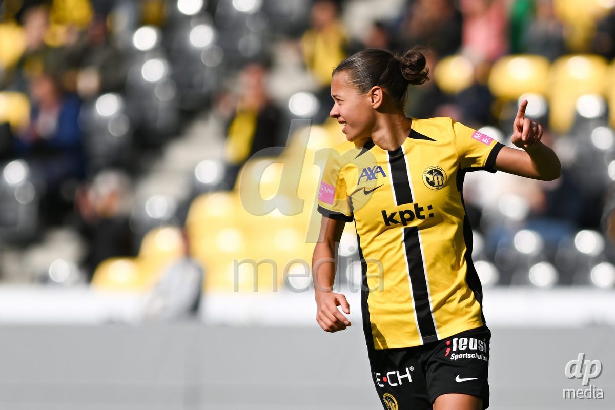 29/09/2024, Bern, Stadion Wankdorf, Women's Super League: BSC YB Frauen - FC Luzern,  #23 Iman Beney (BSC YB Frauen) celebrates another goal