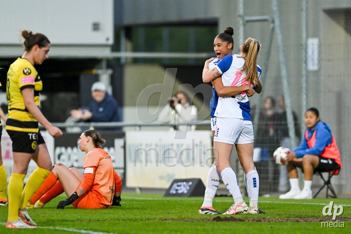 27.04.2024, Niederhasli, GC/Campus, Quarterfinals: Grasshopper Club Zürich - BSC YB Frauen, goal celebration GC