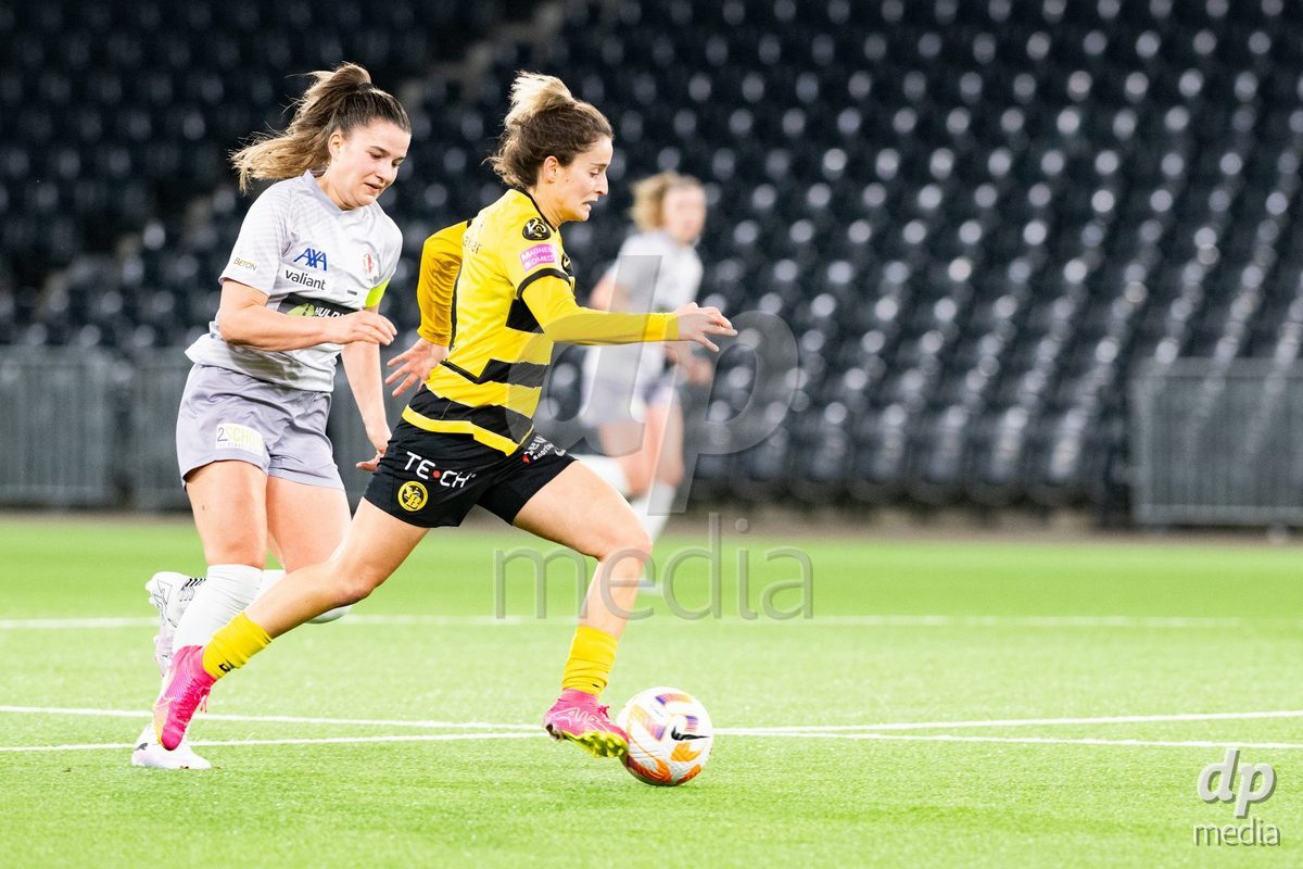 02.03.2024, Bern, Stadion Wankdorf, Women's Super League: BSC YB Frauen - Frauenteam Thun Berner-Oberland, #7 Caroline Krawczyk (Young Boys)