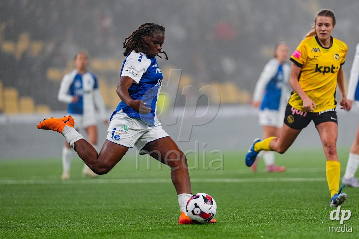 Schweiz: Axa Women's Cup 2025/26, BSC YB Frauen vs GC Frauenfussball - Stadion Wankdorf, Bern: Landryna Cindy Intaka Lushimba Bilombi (25 GC) in aktion