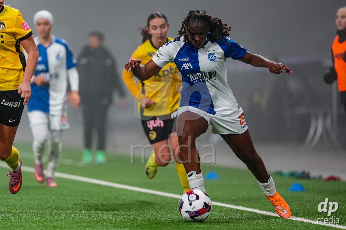 Schweiz: Axa Women's Cup 2025/26, BSC YB Frauen vs GC Frauenfussball - Stadion Wankdorf, Bern: Landryna Cindy Intaka Lushimba Bilombi (25 GC) in aktion