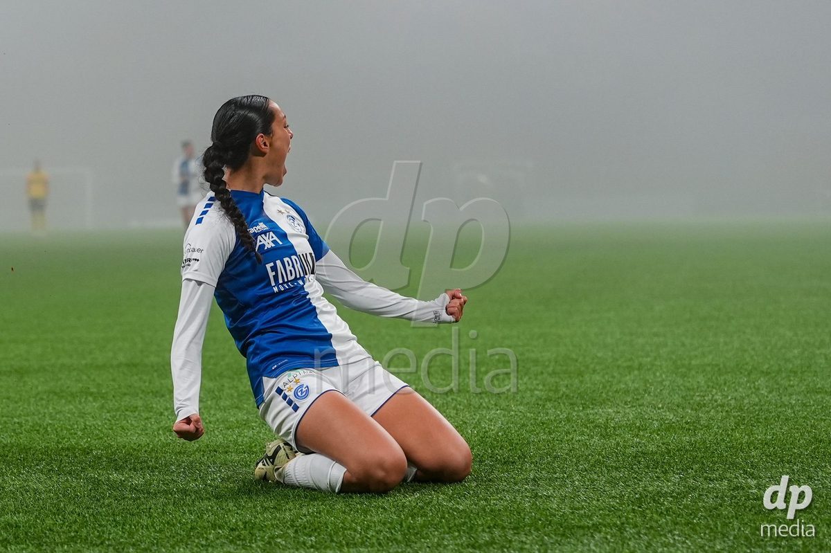 Schweiz: Axa Women's Cup 2025/26, BSC YB Frauen vs GC Frauenfussball - Stadion Wankdorf, Bern: Noemie Potier (11 GC) jubelt nach ihrem tor