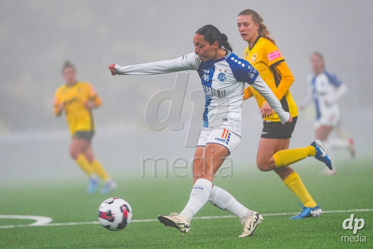 Schweiz: Axa Women's Cup 2025/26, BSC YB Frauen vs GC Frauenfussball - Stadion Wankdorf, Bern: Noemie Potier (11 GC) mit dem Treffer zum 1:0