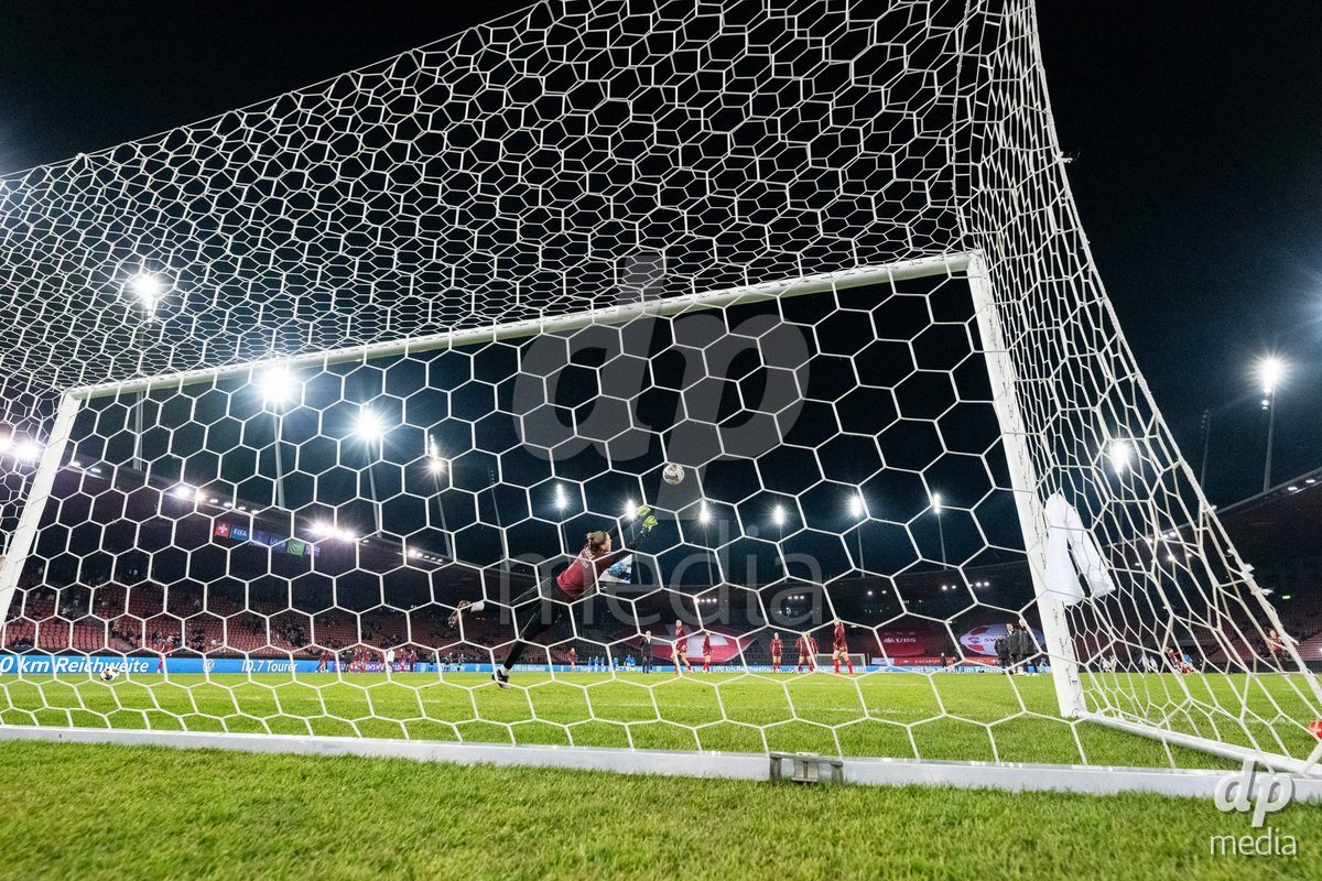 during the UEFA Women's Nations League game between Switzerland and Island at Stadion Letzigrund in Zurich, Switzerland.