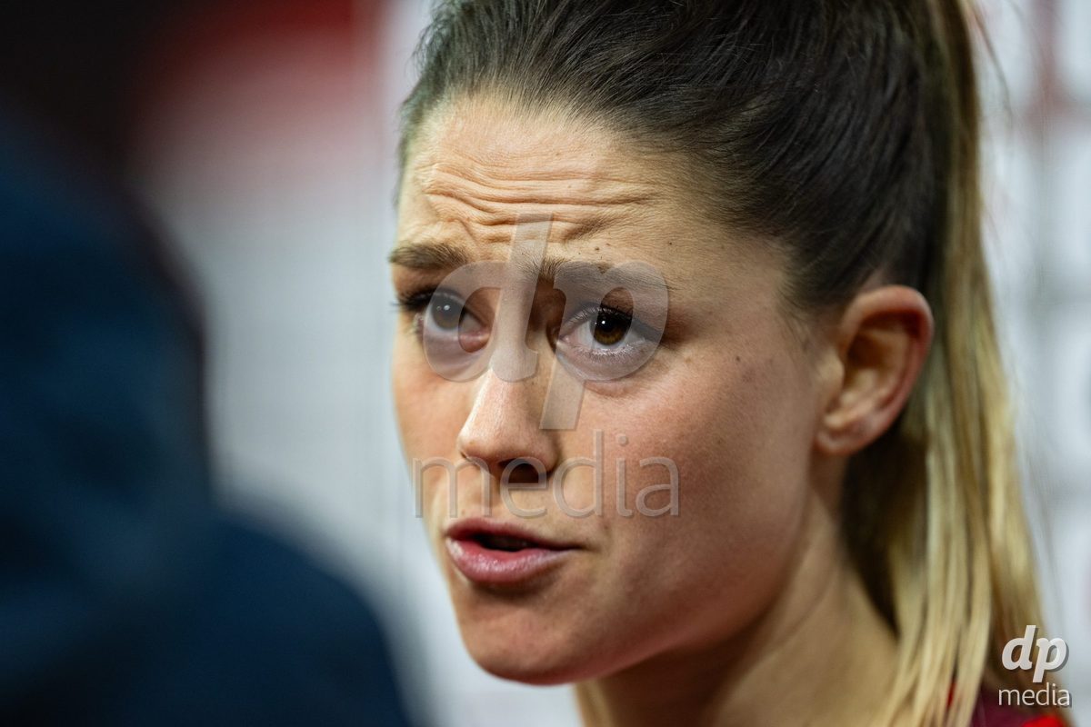 Viola Calligaris (18 Switzerland) after the UEFA Women's Nations League game between Switzerland and Island at Stadion Letzigrund in Zurich, Switzerland.