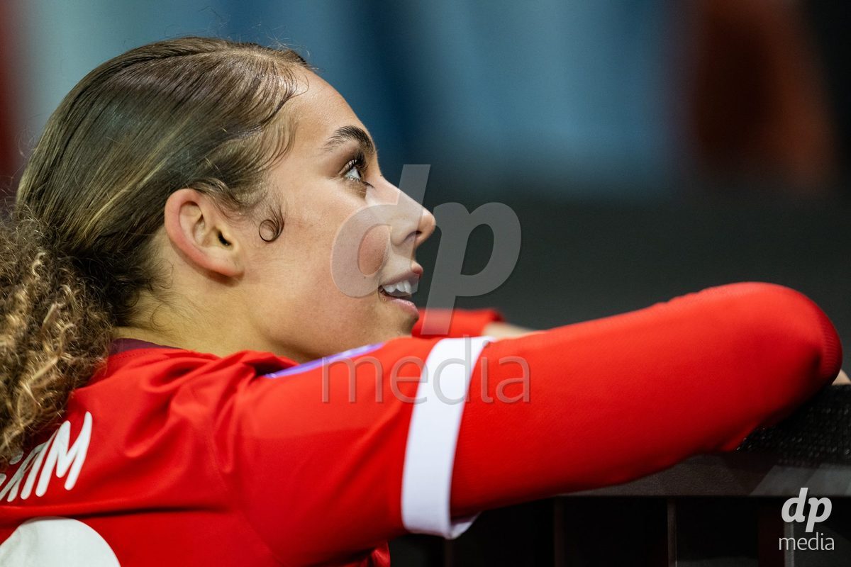 Alayah Pilgrim (20 Switzerland) after the UEFA Women's Nations League game between Switzerland and Island at Stadion Letzigrund in Zurich, Switzerland.