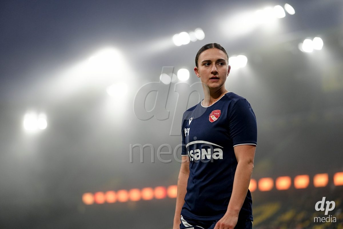 Schweiz: Axa Women's Cup 2025/26, BSC YB Frauen vs FC Thun - Stadion Wankdorf, Bern: Jael Jost (77 Thun) nach dem Auswechsel