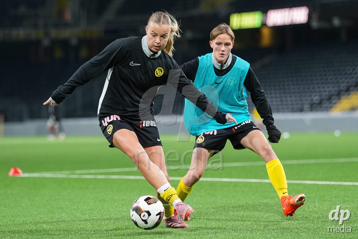 Schweiz: UEFA Women's Europa Cup 2025/26 1/8 final, BSC YB Frauen vs AC Sparta Praha - Stadion Wankdorf, Bern: Maja Jelcic (99 YB Frauen) während des Aufwärmens
