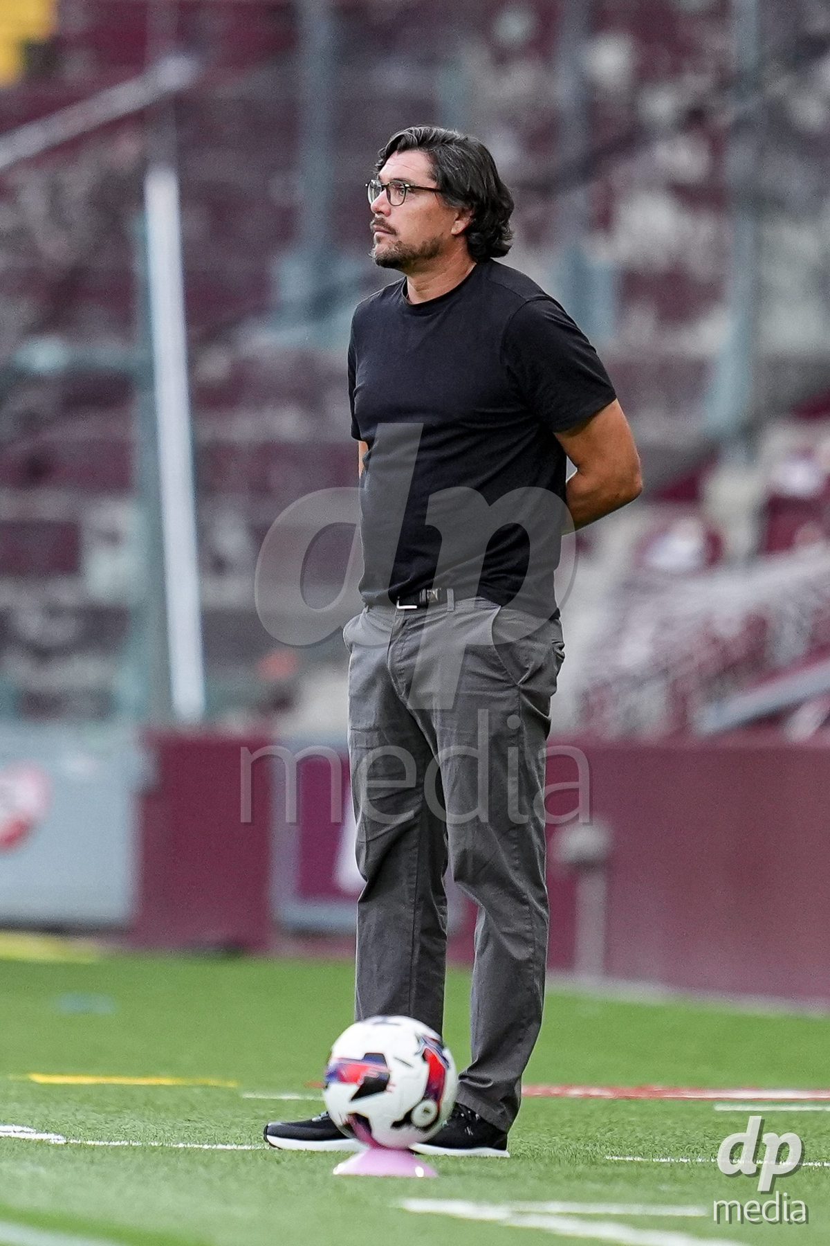 Geneva, Switzerland - September 2: Cristian Damian Toro, Head Coach of Servette FC Chenois Feminin looks on during the UEFA Women's Champions League match between Servette FC Chenois Feminin and AC Sparta Praha at Stade de Geneve on September 2, 2026 in Geneva, Switzerland.