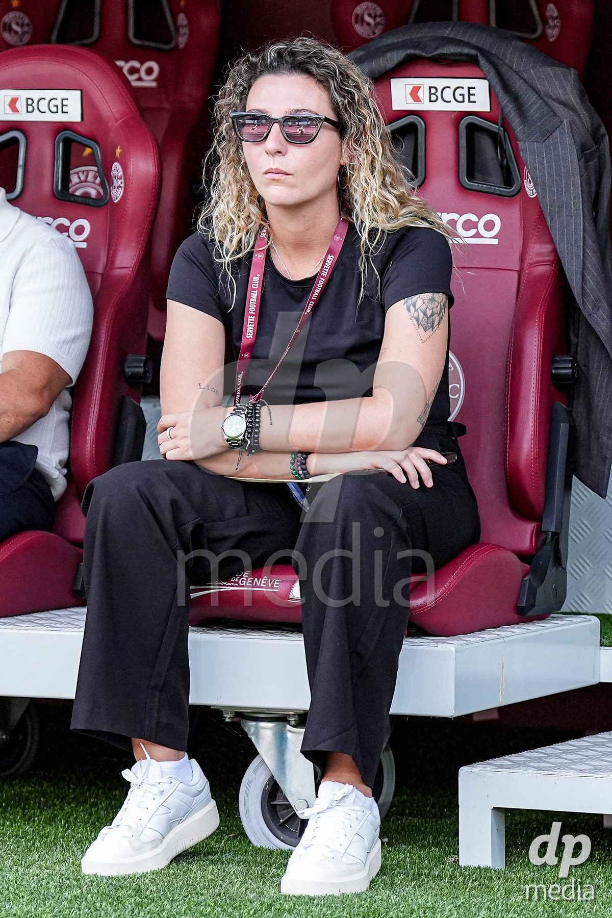 Geneva, Switzerland - September 2: Marta Peiro of Servette looks on during the UEFA Women's Champions League match between Servette FC Chenois Feminin and AC Sparta Praha at Stade de Geneve on September 2, 2026 in Geneva, Switzerland.