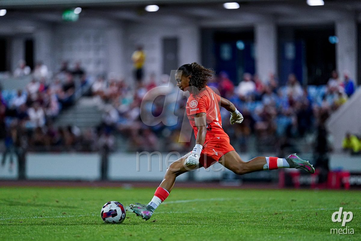 Basel, Switzerland - September 4: Selina Wolfle (Selina Wölfle) of FC Basel 1893 in action during the AXA Women's Super League match between FC Basel 1893 and FC St. Gallen 1879 at Leichtathletikstadion on September 4, 2026 in Basel, Switzerland.