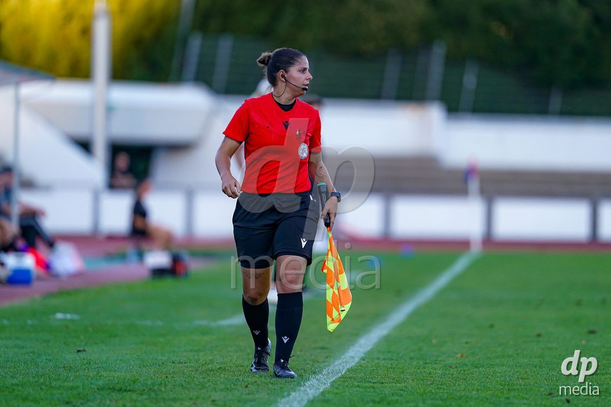 Basel, Switzerland - September 4: Portrait of Referee Bianca Claro during the AXA Women's Super League match between FC Basel 1893 and FC St. Gallen 1879 at Leichtathletikstadion on September 4, 2026 in Basel, Switzerland.