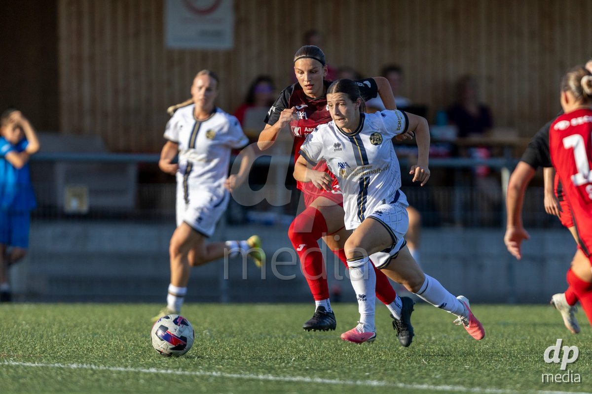 Aarau, Switzerland - September 5: Ramona Schallberger of FC Luzern Frauen in action during the AXA Women's Super League match between FC Aarau Frauen and FC Luzern at Sportanlage Schachen on September 5, 2026 in Aarau, Switzerland.