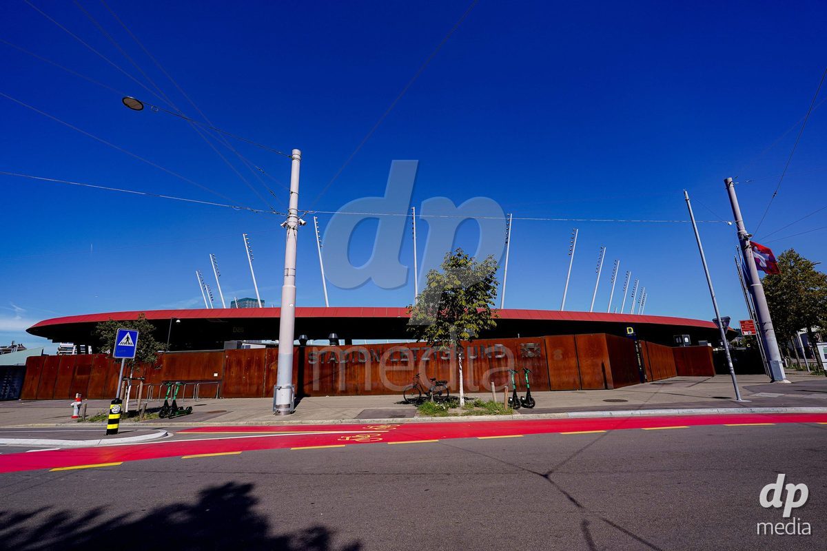 ZURICH, SWITZERLAND - September 6: General exterior view of Letzigrund stadium prior to the AXA Women's Super League match between GC Frauenfussball and Servette FC Chenois Feminin at Letzigrund on September 6, 2026 in Zurich, Switzerland.