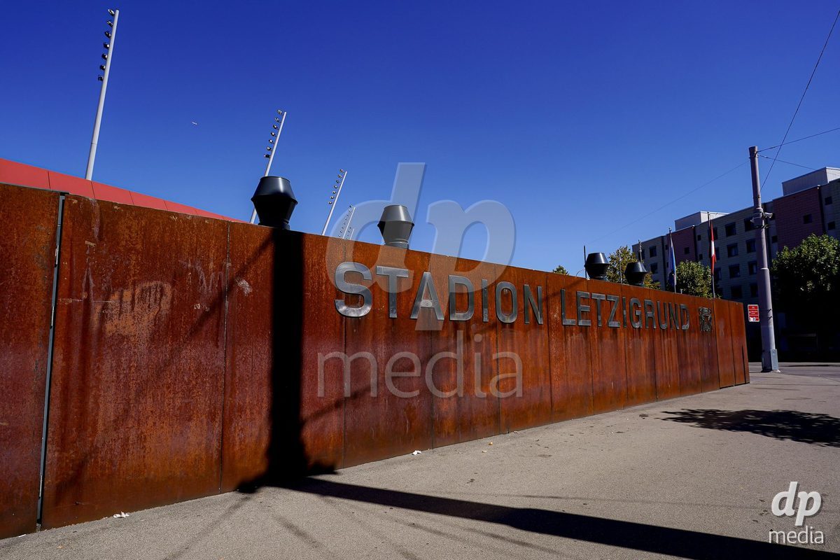 ZURICH, SWITZERLAND - September 6: General exterior view of Letzigrund stadium prior to the AXA Women's Super League match between GC Frauenfussball and Servette FC Chenois Feminin at Letzigrund on September 6, 2026 in Zurich, Switzerland.