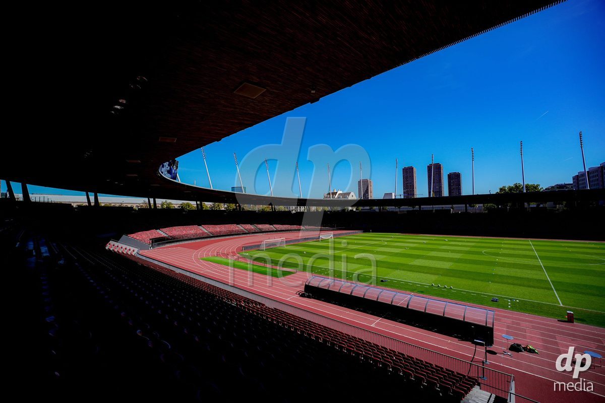 ZURICH, SWITZERLAND - September 6: General view of Letzigrung stadium prior to the AXA Women's Super League match between GC Frauenfussball and Servette FC Chenois Feminin at Letzigrund on September 6, 2026 in Zurich, Switzerland.