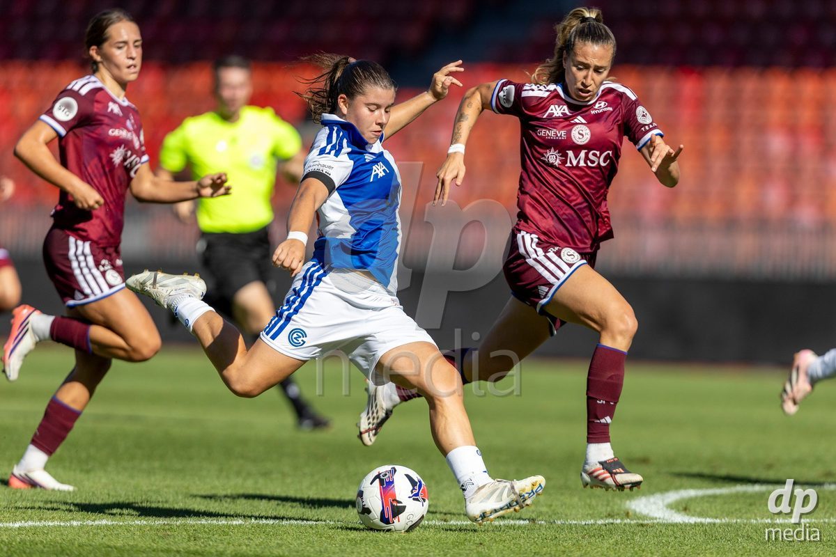 ZURICH, SWITZERLAND - September 6: Dalila Belen Ippolito of GC Frauenfussball shoots the ball during the AXA Women's Super League match between GC Frauenfussball and Servette FC Chenois Feminin at Letzigrund on September 6, 2026 in Zurich, Switzerland.