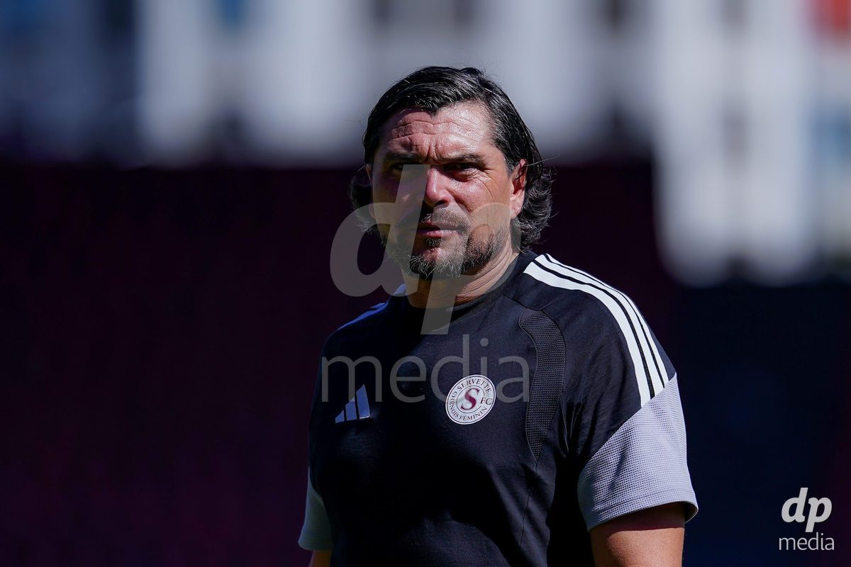 ZURICH, SWITZERLAND - September 6: Portrait of Cristian Toro, Head Coach of Servette FC Chenois Feminin, during the AXA Women's Super League match between GC Frauenfussball and Servette FC Chenois Feminin at Letzigrund on September 6, 2026 in Zurich, Switzerland.