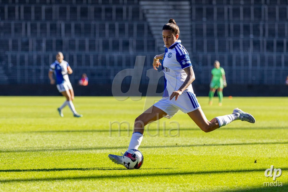 ZURICH, SWITZERLAND - September 6: Melanie Muller of GC Frauenfussball passes the ball during the AXA Women's Super League match between GC Frauenfussball and Servette FC Chenois Feminin at Letzigrund on September 6, 2026 in Zurich, Switzerland.