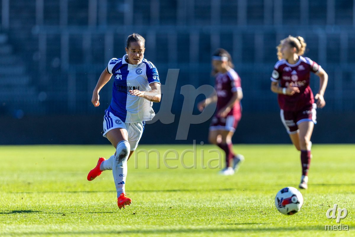 ZURICH, SWITZERLAND - September 6: Kayla Mckenna of GC Frauenfussball in action during the AXA Women's Super League match between GC Frauenfussball and Servette FC Chenois Feminin at Letzigrund on September 6, 2026 in Zurich, Switzerland.