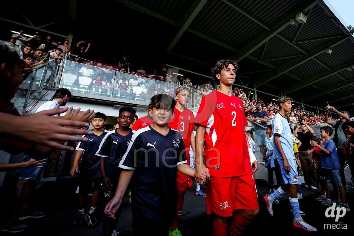 OBERE AU, Switzerland - September 8: Marco Thommen of Switzerland during the International Friendly U20 match between Switzerland and Luxembourg at TBD on September 8, 2026 in Obere Au, Switzerland.