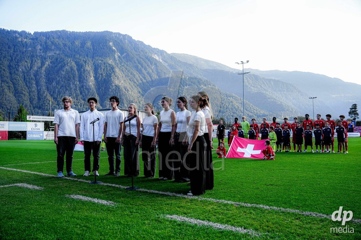 OBERE AU, Switzerland - September 8: Choir during the International Friendly U20 match between Switzerland and Luxembourg at TBD on September 8, 2026 in Obere Au, Switzerland.