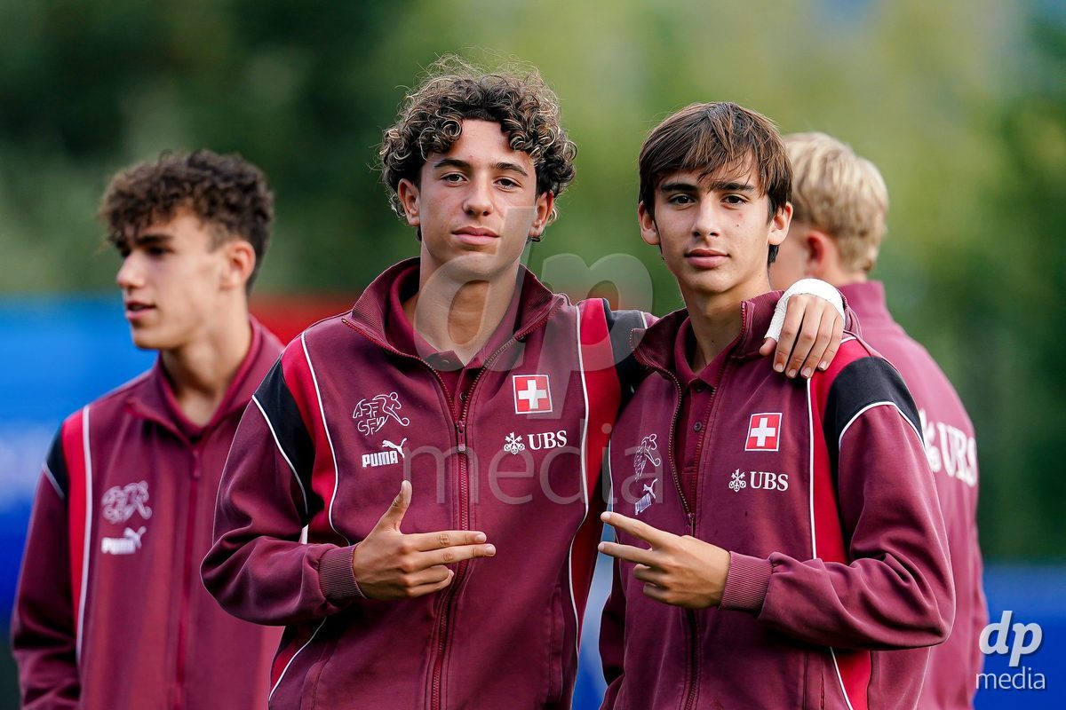 OBERE AU, Switzerland - September 8: Players of Switzerland arrival prior to the International Friendly U20 match between Switzerland and Luxembourg at TBD on September 8, 2026 in Obere Au, Switzerland.
