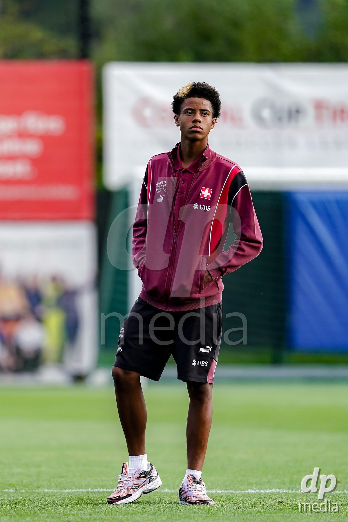 OBERE AU, Switzerland - September 8: Players of Switzerland arrival prior to the International Friendly U20 match between Switzerland and Luxembourg at TBD on September 8, 2026 in Obere Au, Switzerland.