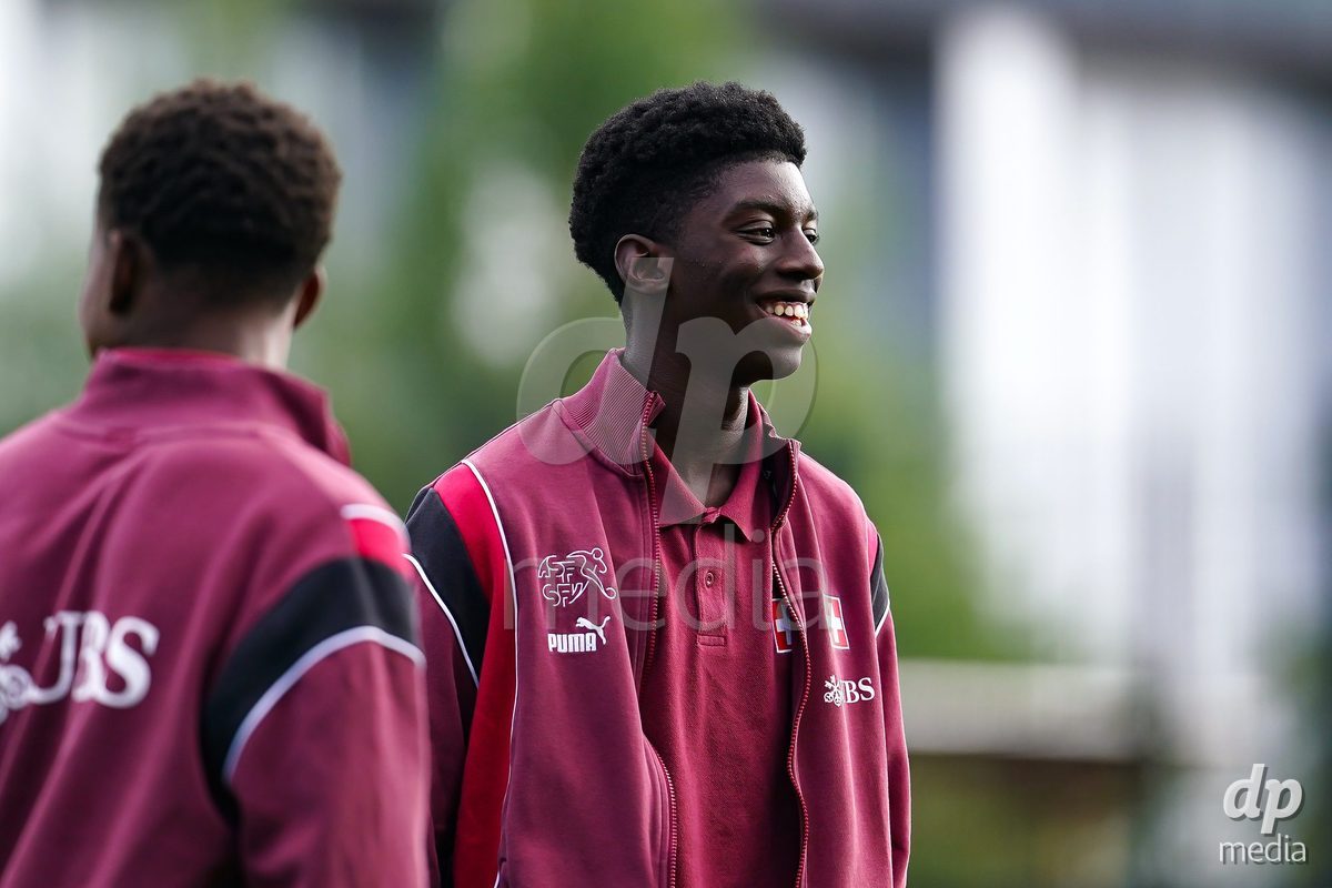 OBERE AU, Switzerland - September 8: Players of Switzerland arrival prior to the International Friendly U20 match between Switzerland and Luxembourg at TBD on September 8, 2026 in Obere Au, Switzerland.