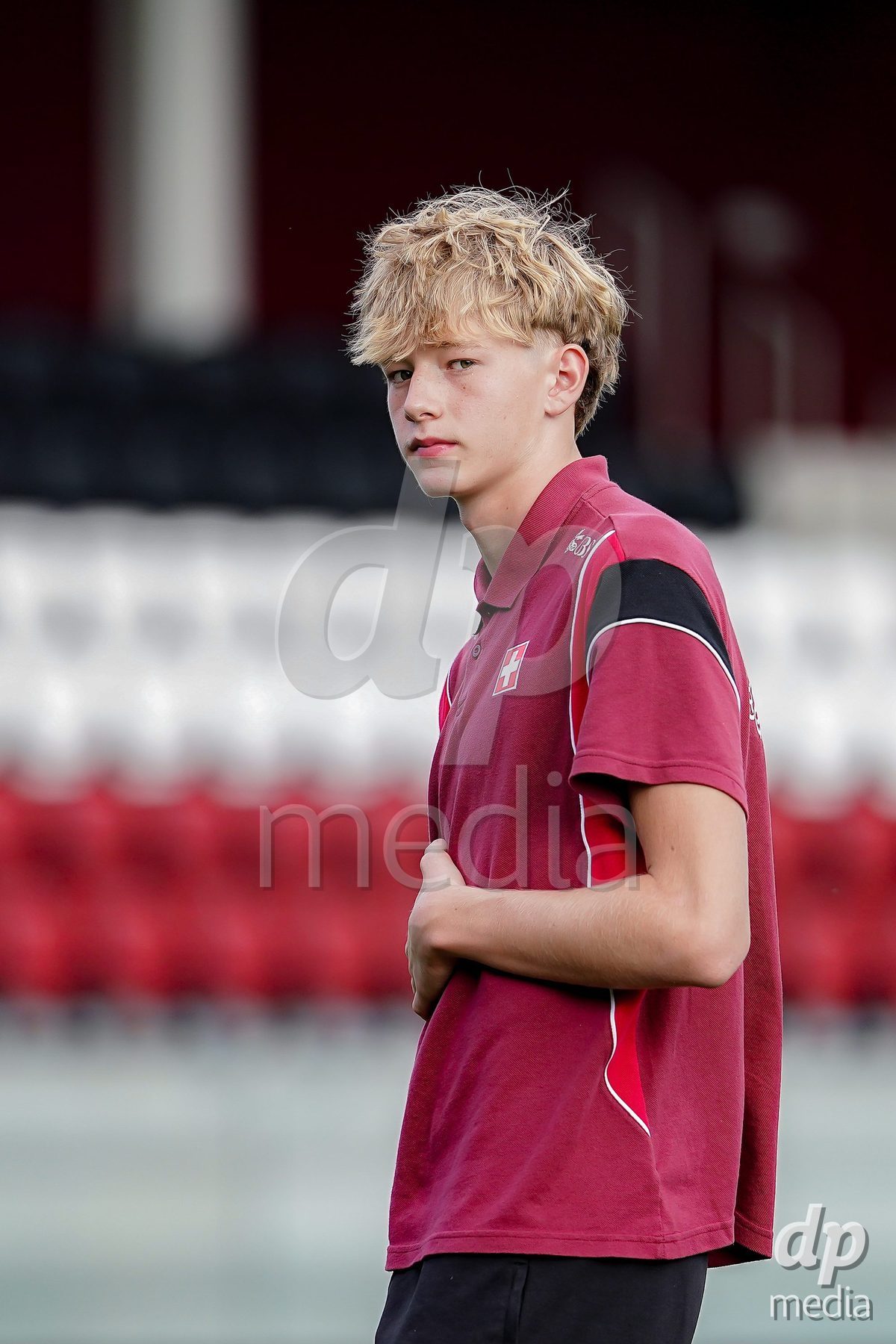 OBERE AU, Switzerland - September 8: Players of Switzerland arrival prior to the International Friendly U20 match between Switzerland and Luxembourg at TBD on September 8, 2026 in Obere Au, Switzerland.