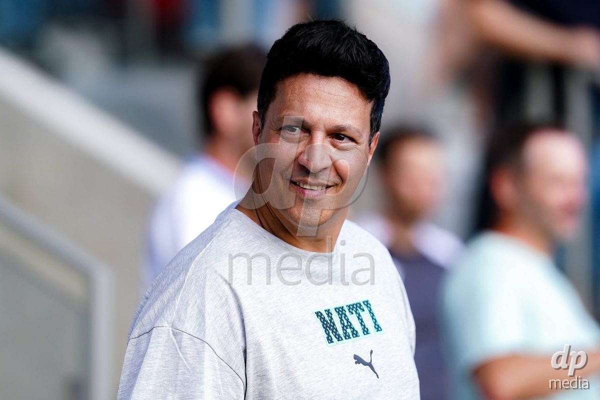 OBERE AU, Switzerland - September 8: Gabriele Francesco, Head Coach of Switzerland, during the International Friendly U20 match between Switzerland and Luxembourg at TBD on September 8, 2026 in Obere Au, Switzerland.