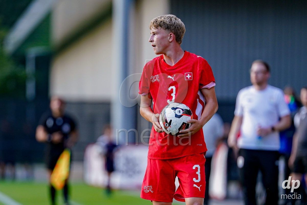 OBERE AU, Switzerland - September 8: Jaron Metzger of Switzerland during the International Friendly U20 match between Switzerland and Luxembourg at TBD on September 8, 2026 in Obere Au, Switzerland.