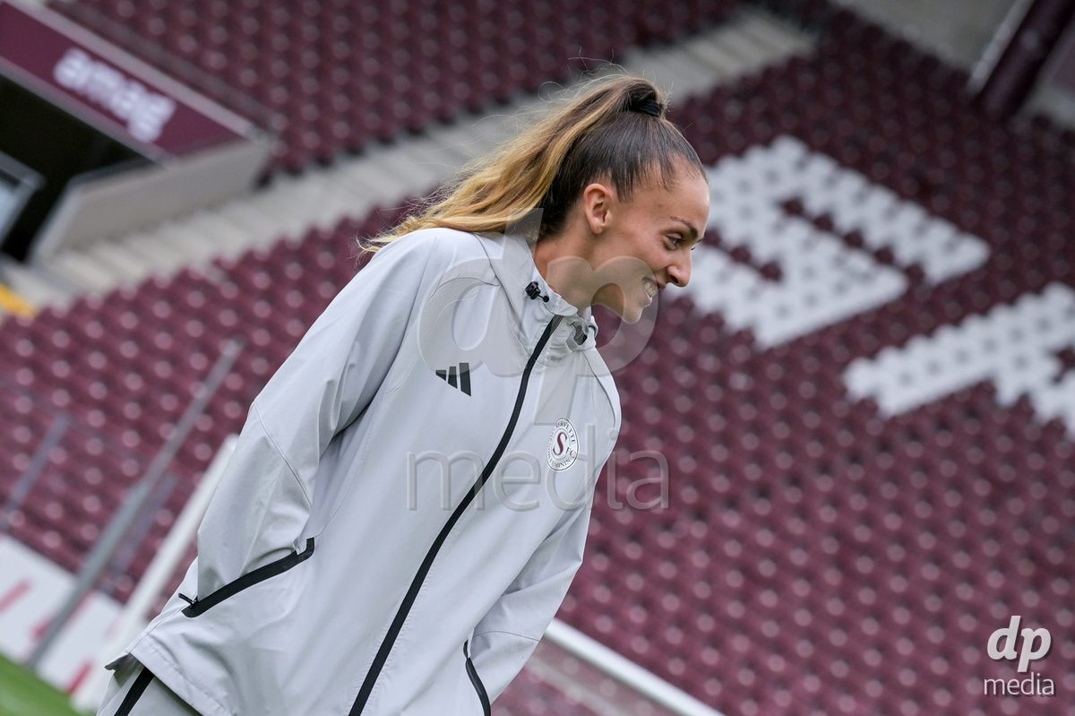 GENEVA, SWITZERLDAND - September 9: Servette players on the pitch before the warm-up during the AXA Women's Super League match between Servette FC Chenois Feminin and FC Yverdon Women at Stade de Geneve on September 9,2026 in Geneva, Switzerland