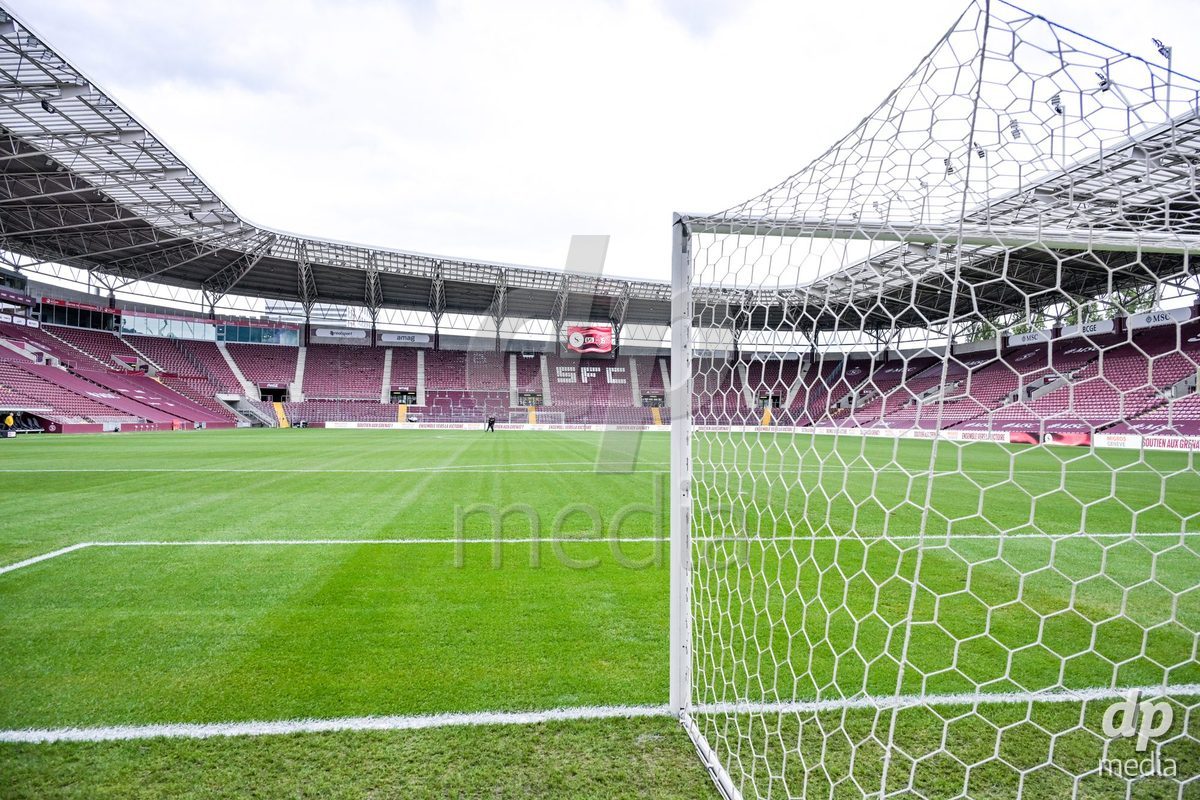 GENEVA, SWITZERLDAND - September 9: General view of the stadium during the AXA Women's Super League match between Servette FC Chenois Feminin and FC Yverdon Women at Stade de Geneve on September 9,2026 in Geneva, Switzerland