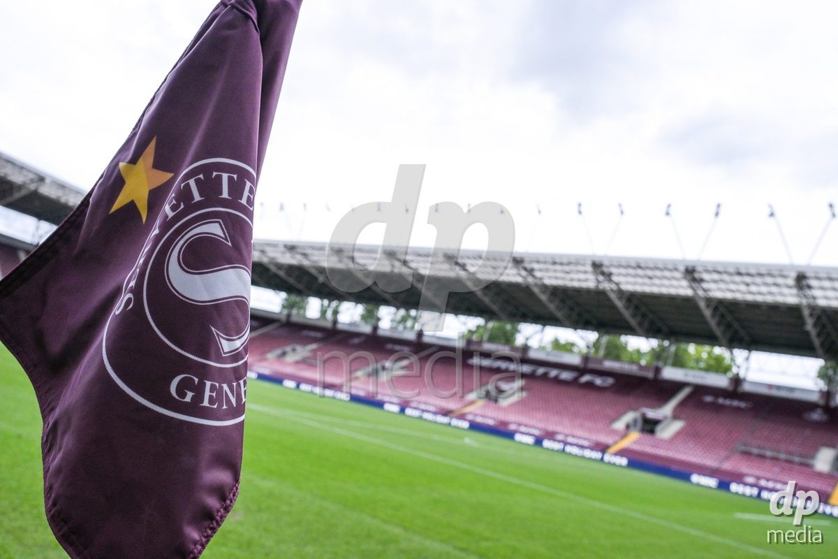 GENEVA, SWITZERLDAND - September 9: General view of the stadium during the AXA Women's Super League match between Servette FC Chenois Feminin and FC Yverdon Women at Stade de Geneve on September 9,2026 in Geneva, Switzerland