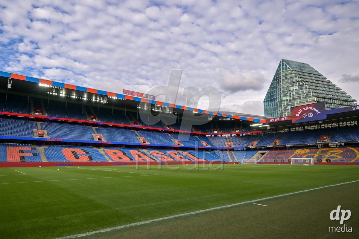 BASEL, SWITZERLAND - September 9: Stadium pics before the AXA Women's Super League match between FC Basel 1893 and GC Frauenfussball at St. Jakob-Park on September 9, 2026 in Basel, Switzerland.