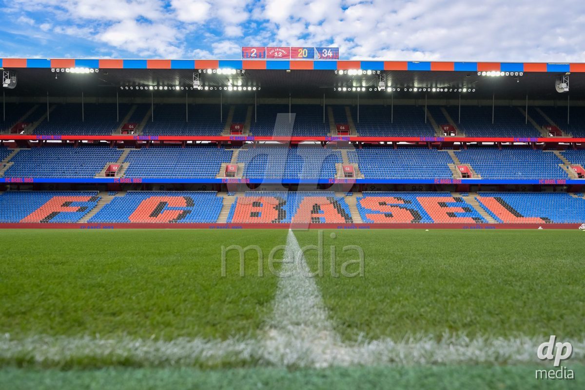 BASEL, SWITZERLAND - September 9: Stadium pics before the AXA Women's Super League match between FC Basel 1893 and GC Frauenfussball at St. Jakob-Park on September 9, 2026 in Basel, Switzerland.