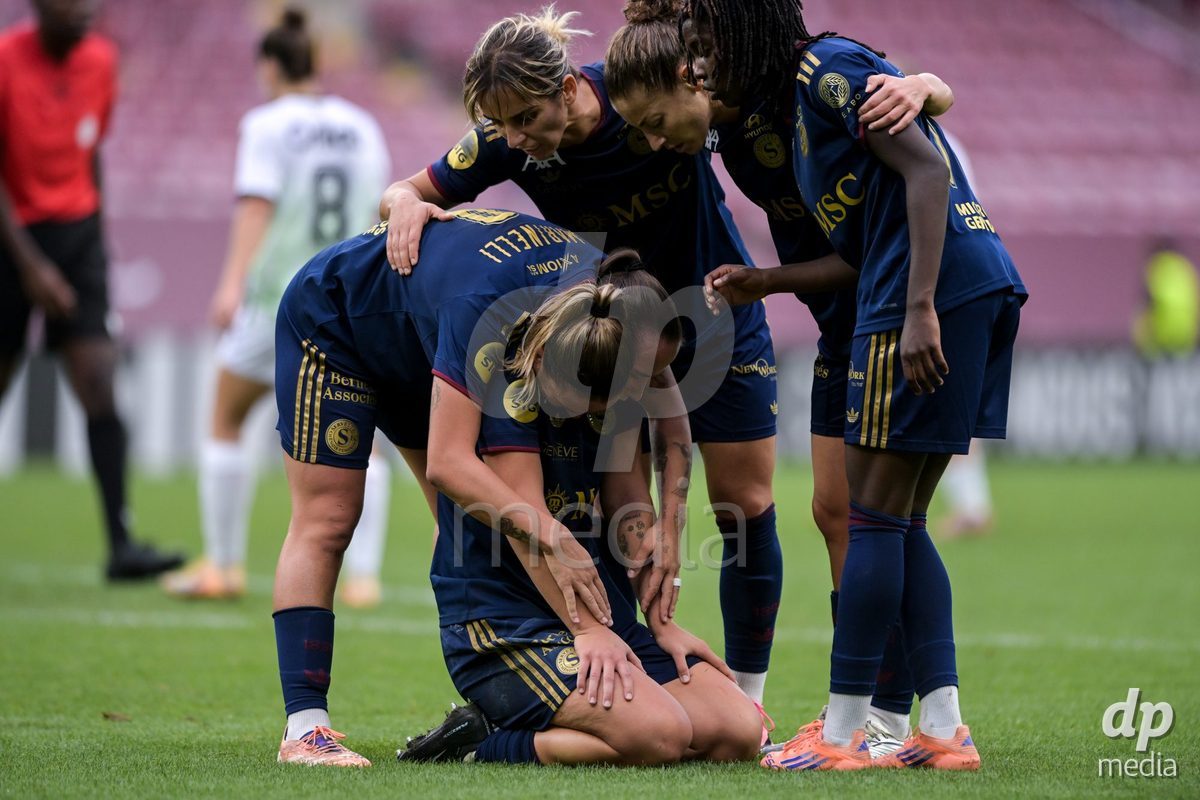 GENEVA, SWITZERLDAND - September 9: Magdalena Sobal of Servette celebrate the 1-1 gol during the AXA Women's Super League match between Servette FC Chenois Feminin and FC Yverdon Women at Stade de Geneve on September 9,2026 in Geneva, Switzerland