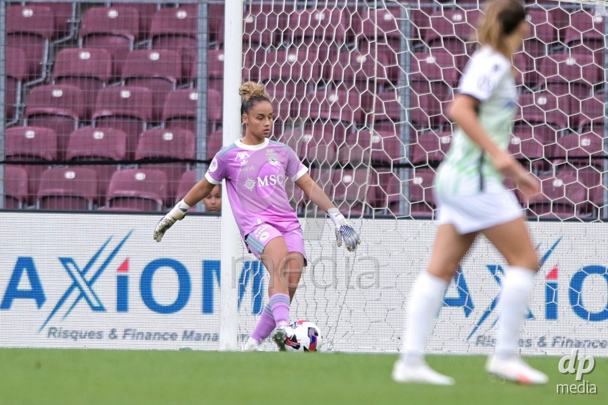 GENEVA, SWITZERLDAND - September 9: Manon Le Page of Servette during the AXA Women's Super League match between Servette FC Chenois Feminin and FC Yverdon Women at Stade de Geneve on September 9,2026 in Geneva, Switzerland