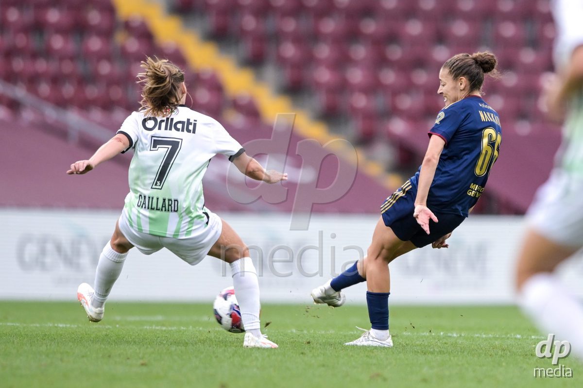 GENEVA, SWITZERLDAND - September 9: Elodie Nakkak of Servette during the AXA Women's Super League match between Servette FC Chenois Feminin and FC Yverdon Women at Stade de Geneve on September 9,2026 in Geneva, Switzerland