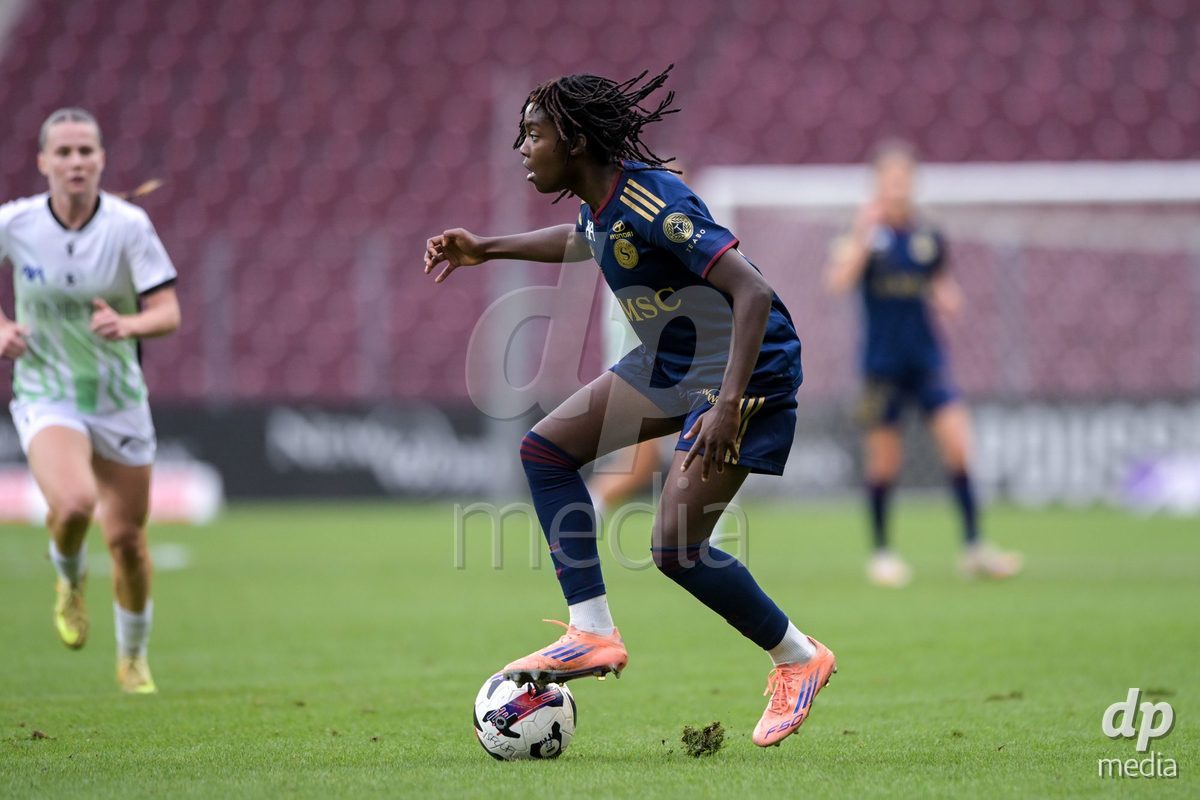 GENEVA, SWITZERLDAND - September 9: Garance Nein of Servette during the AXA Women's Super League match between Servette FC Chenois Feminin and FC Yverdon Women at Stade de Geneve on September 9,2026 in Geneva, Switzerland
