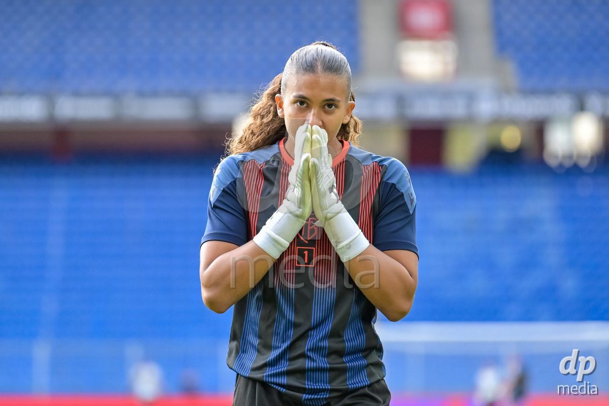 BASEL, SWITZERLAND - September 9: Selina Woelfle of FC Basel during the AXA Women's Super League match between FC Basel 1893 and GC Frauenfussball at St. Jakob-Park on September 9, 2026 in Basel, Switzerland.