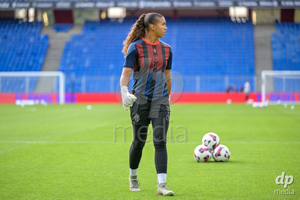 BASEL, SWITZERLAND - September 9: Selina Woelfle of FC Basel during the AXA Women's Super League match between FC Basel 1893 and GC Frauenfussball at St. Jakob-Park on September 9, 2026 in Basel, Switzerland.