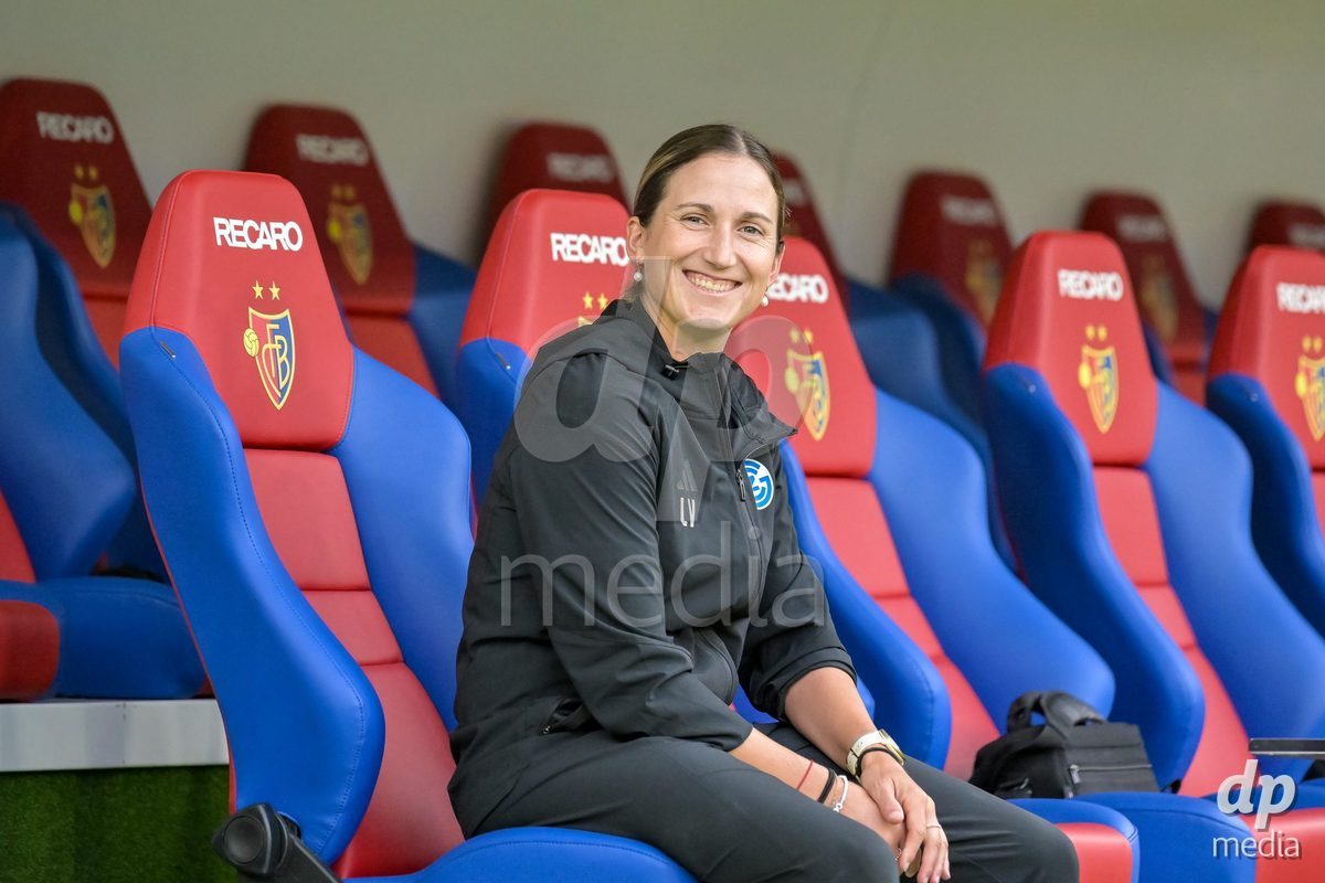 BASEL, SWITZERLAND - September 9: Laura Vetterlin of GC Frauenfussball before the AXA Women's Super League match between FC Basel 1893 and GC Frauenfussball at St. Jakob-Park on September 9, 2026 in Basel, Switzerland.