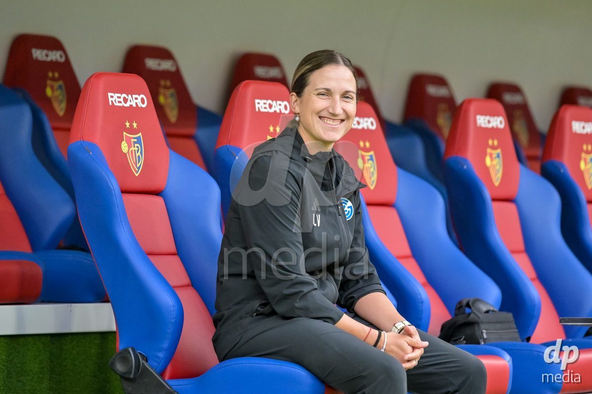 BASEL, SWITZERLAND - September 9: Laura Vetterlin of GC Frauenfussball before the AXA Women's Super League match between FC Basel 1893 and GC Frauenfussball at St. Jakob-Park on September 9, 2026 in Basel, Switzerland.