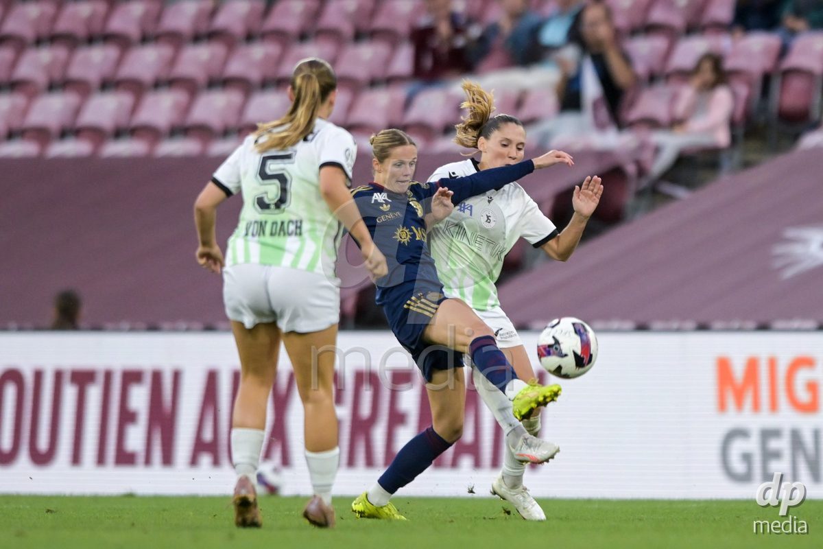 GENEVA, SWITZERLDAND - September 9: Laura Strik of Servette during the AXA Women's Super League match between Servette FC Chenois Feminin and FC Yverdon Women at Stade de Geneve on September 9,2026 in Geneva, Switzerland